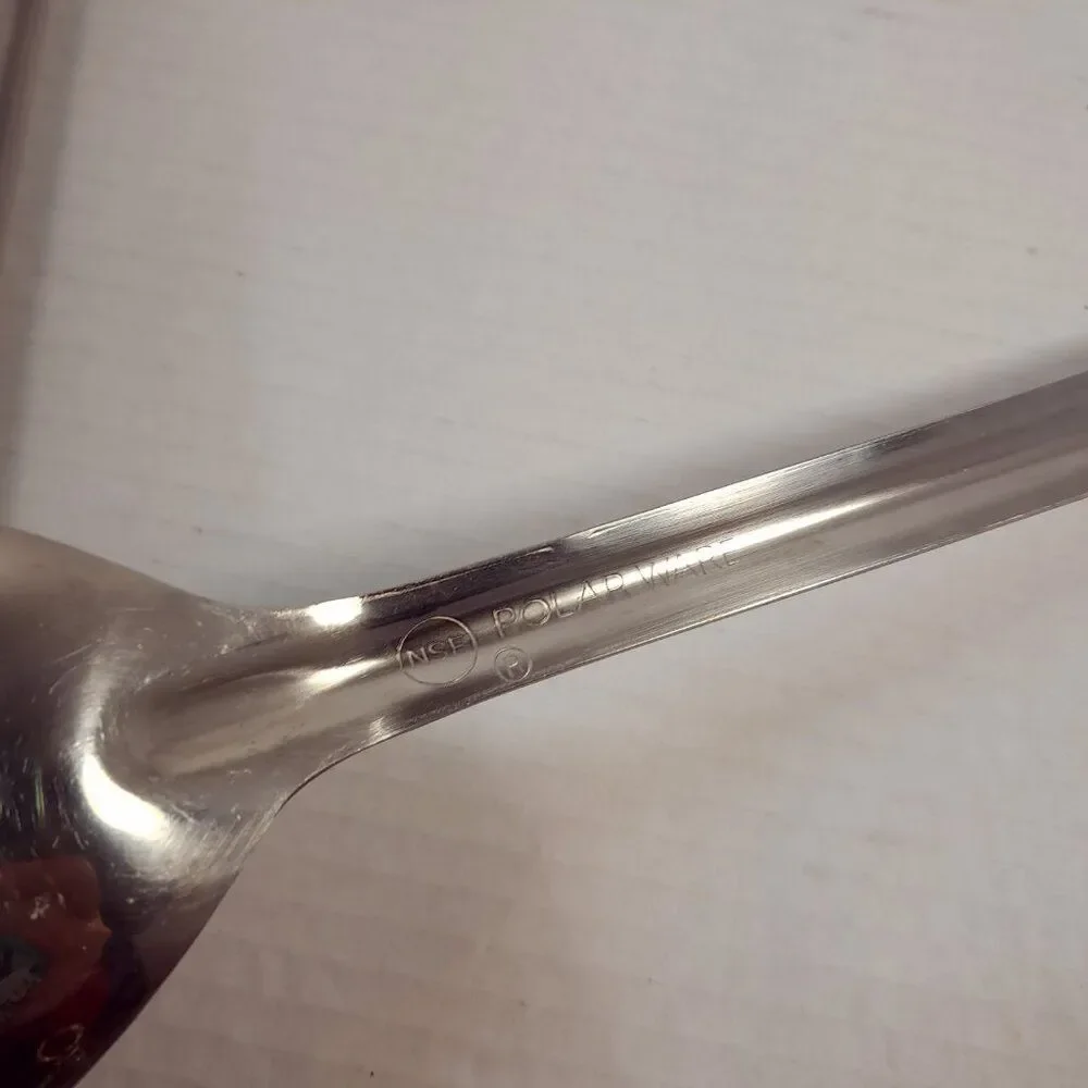 Vintage Stainless Steel spoons Gemco Polar Ware‎ Slotted Solid serving kitchen